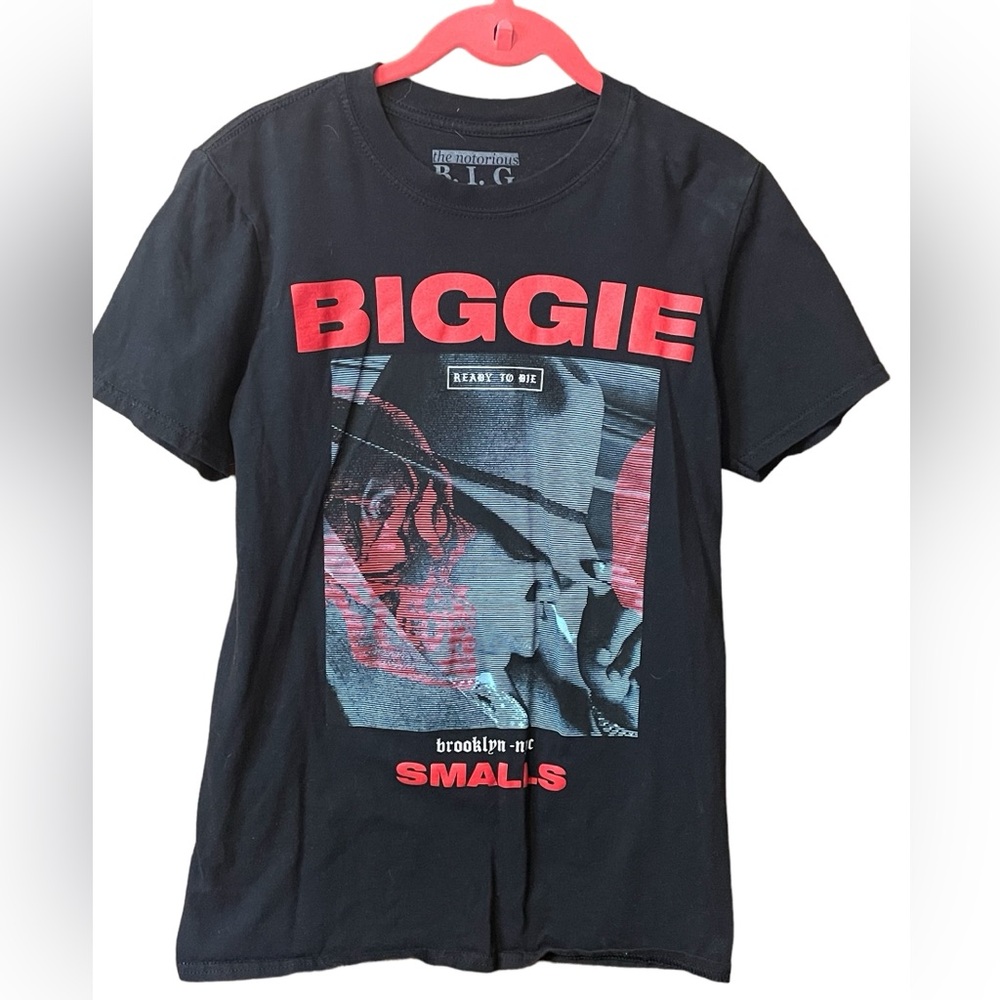 EUC Notorious BIG black and red short sleeved tee